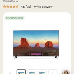 4K HDR Smart LED UHD TV w/ AI ThinQ® - 75" Class