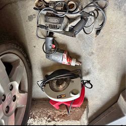 Craftsman 3-inch belt sander, corded drill, 7-1/4 circular saw power tools