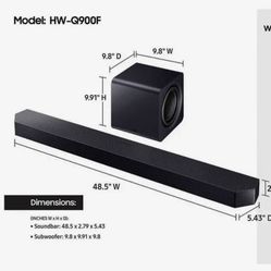 Samsung Q900F Soundbar (2025 Model) Of 