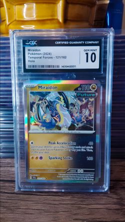 POKEMON CARD MIRAIDON TEMPORAL FORCES 2024 HOLO - CGC 10