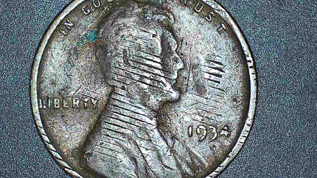 1934 Wheat Penny no mint mark