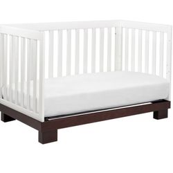 White Wood Baby crib 3 In 1
