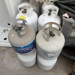 So many item different Empty Propane Tanks bbq grill