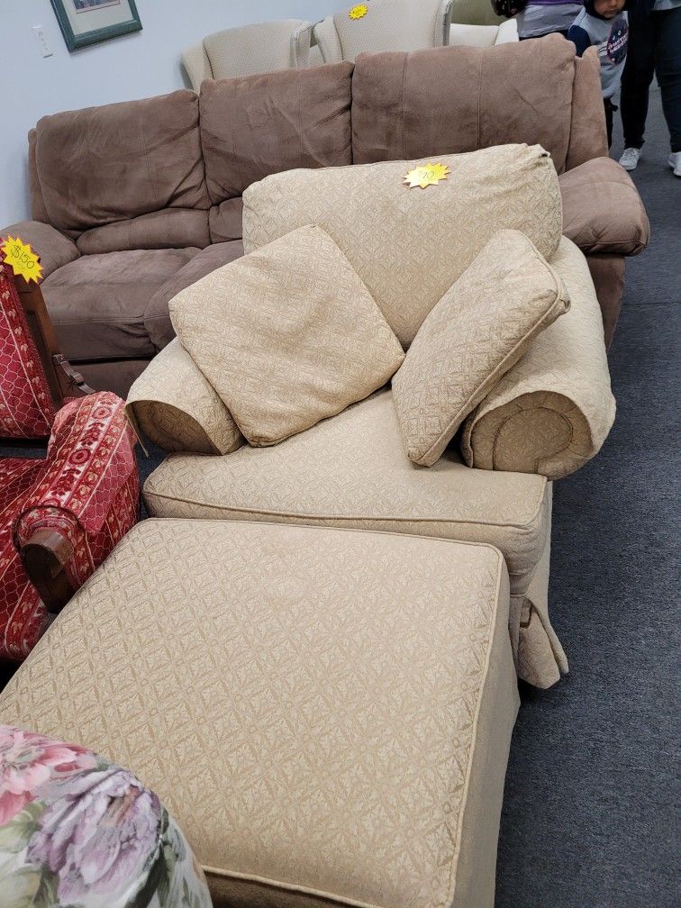 Chair And Ottoman