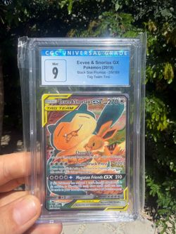 CGC 9 Snorlax & Eevee Tag Team