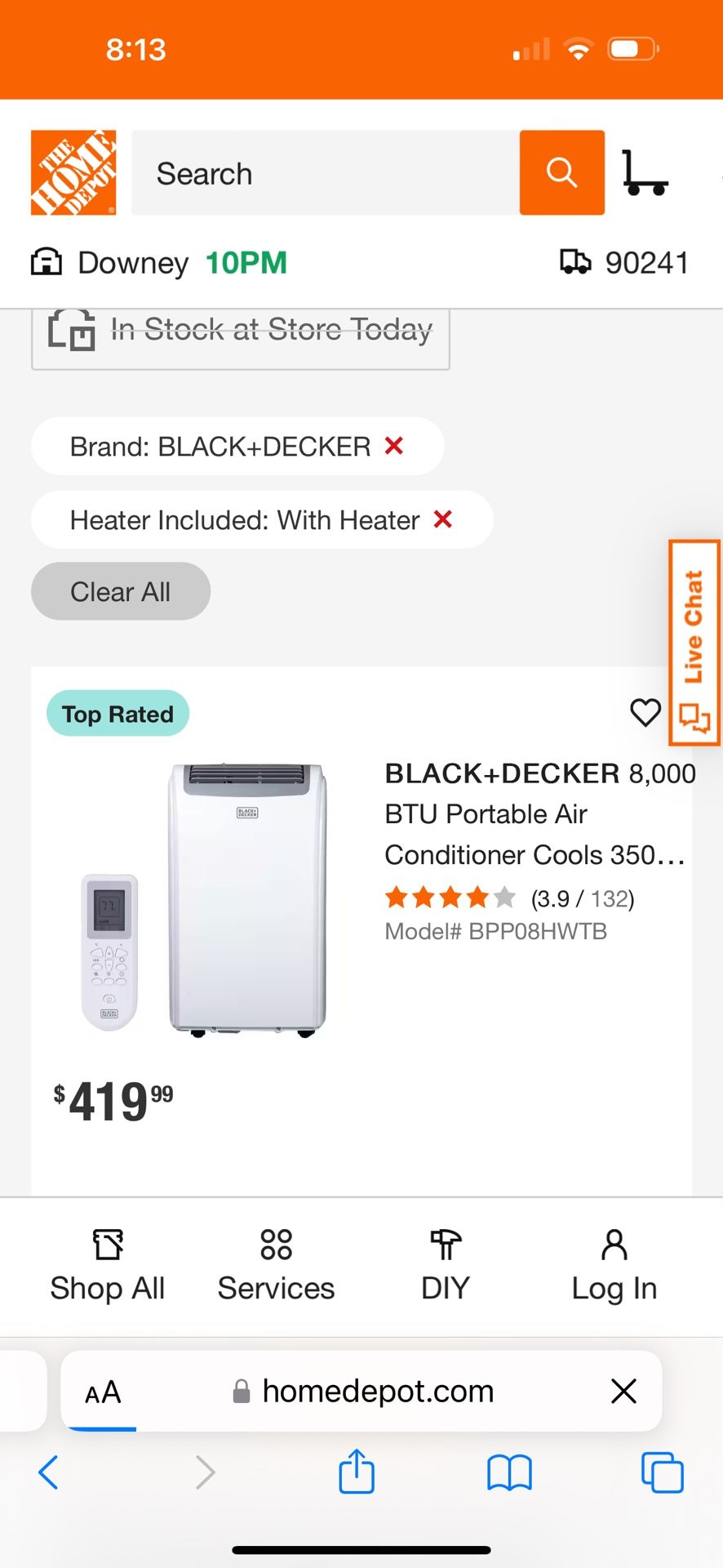 Portable Air Conditioner 14,000 BTU