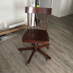 Solid Wood Office Chair Very Nice