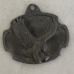 Pewter Fob Of An Eagle