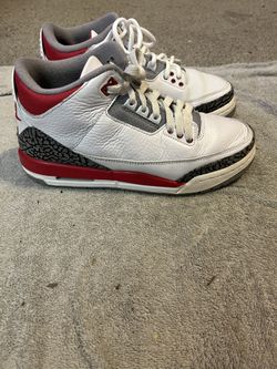 Size 7Y Boys Jordan 3 Retro Fire Red 2022