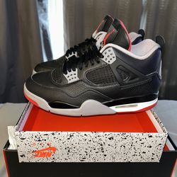 Black fire red cememt grey Jordan 4