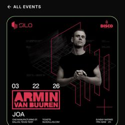 Armin Van Buuren Silo Ticket 