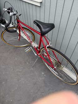 Vintage Red Road Bike