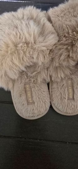 Rachel Zoe Faux Fur Slide Slippers