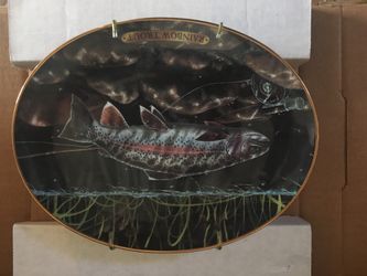 Rainbow trout wall Plate