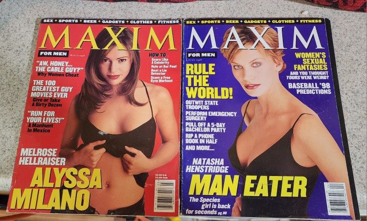 Magazines: Maxim, FHM, Stuff