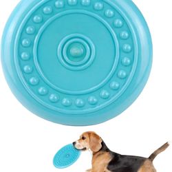 Durable Dog Flying Disc Dog Toys for Aggressive Chewers Big Dogs Toys for Large Medium Small Dogs Puppy Toy Outdoor Soft Rubber Dog Toys for Aggressiv
