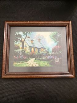 Thomas Kinkade Framed Cottage Print