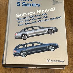 BMW Bentley Service Manual 528,535,550 5Series From 2004-2010