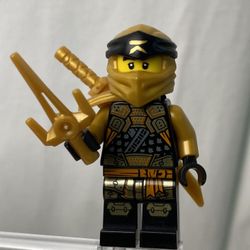 Lego Minifigure njo0758 Cole Golden Ninja Crystalized Ninjago 2022 Golden Rare