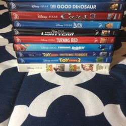 $2 Disney Pixar DVDs Toy Story 1,2 And 3 