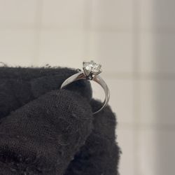 Moissanite Engagement Ring 1ct