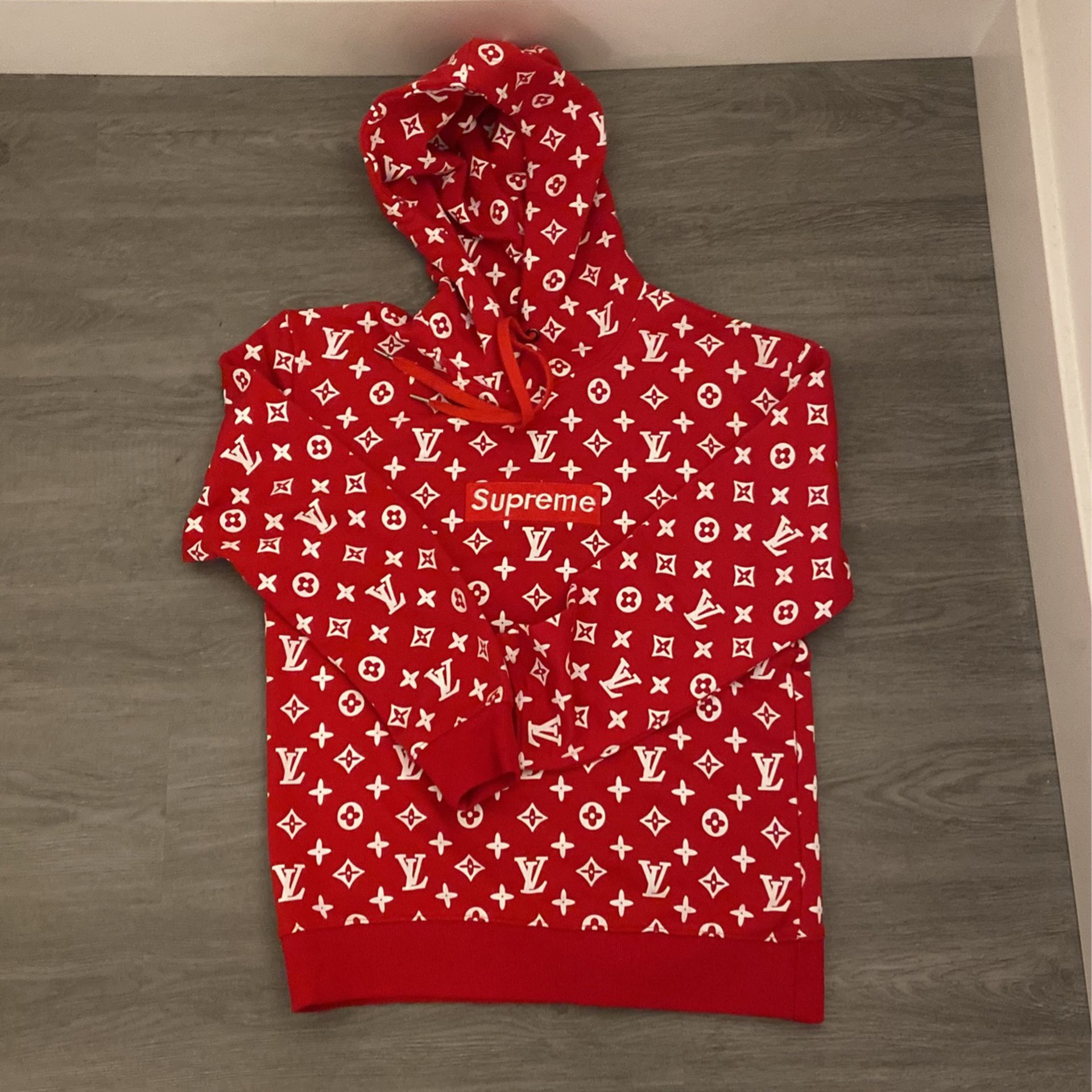Supreme, Red Louis Vuitton Hoodie for Sale in San Clemente, CA