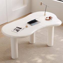 White Modern Office Desk, Writing Desk