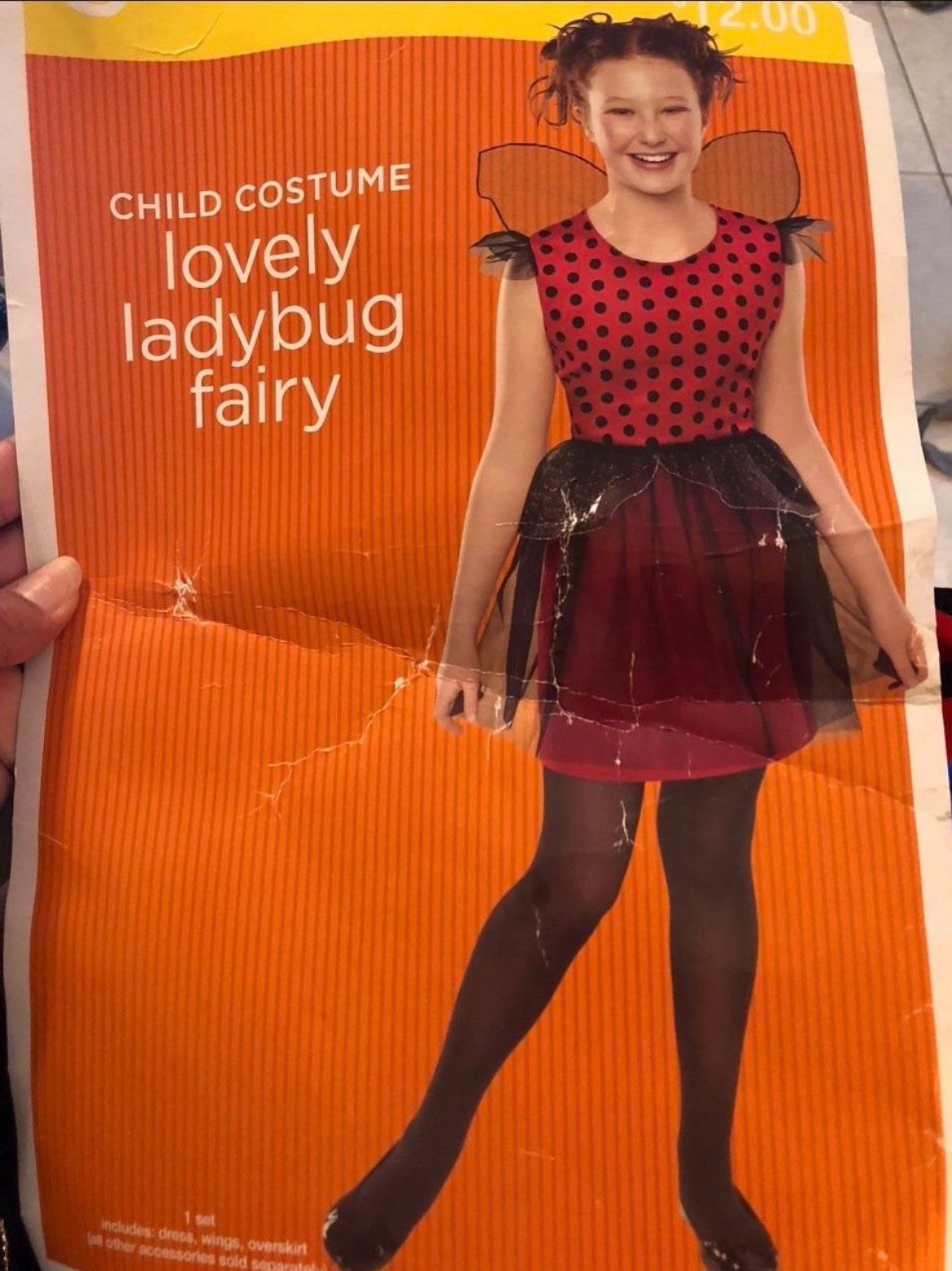 Child Lovely Ladybug Fairy ( size S -4-6 ).