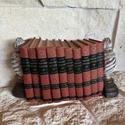 Vintage Encyclopedias And Bookends 