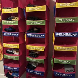 Weekly Clothes Organizers