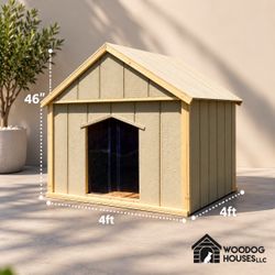 Casas para perro de madera