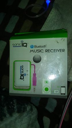 Bluetooth reciever as long as there's a headphone jack plug-in you can turn anything into Bluetooth a headphone