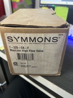 Symmons MaxLine High Flow Valve 7-225-CK-F