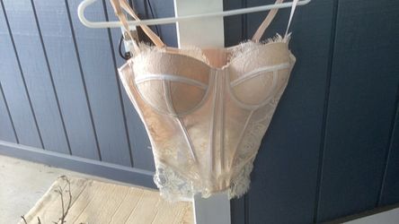 Nude Lace Bustier Corset Top