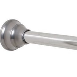 Better Homes & Gardens Shower Curtain Tension Rod with Step Finials, 43 to 72 in., Brushed Nickel Brand: Better Homes & Gardens