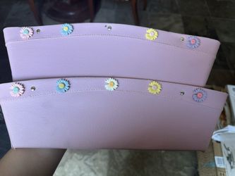 Set Of 2 Pink Flower Car Seat Gap Filler