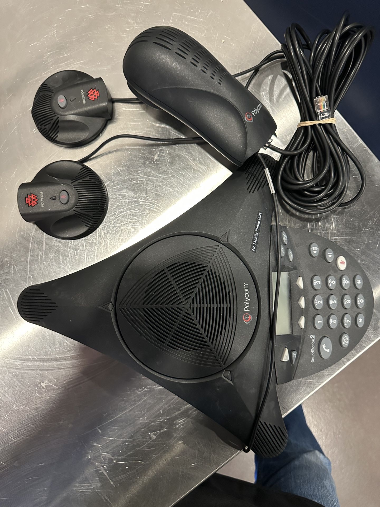 Polycom Soundstation2 Expandable 2(contact info removed)0-601 W/Base Station Power W/ 2 Mics Ex