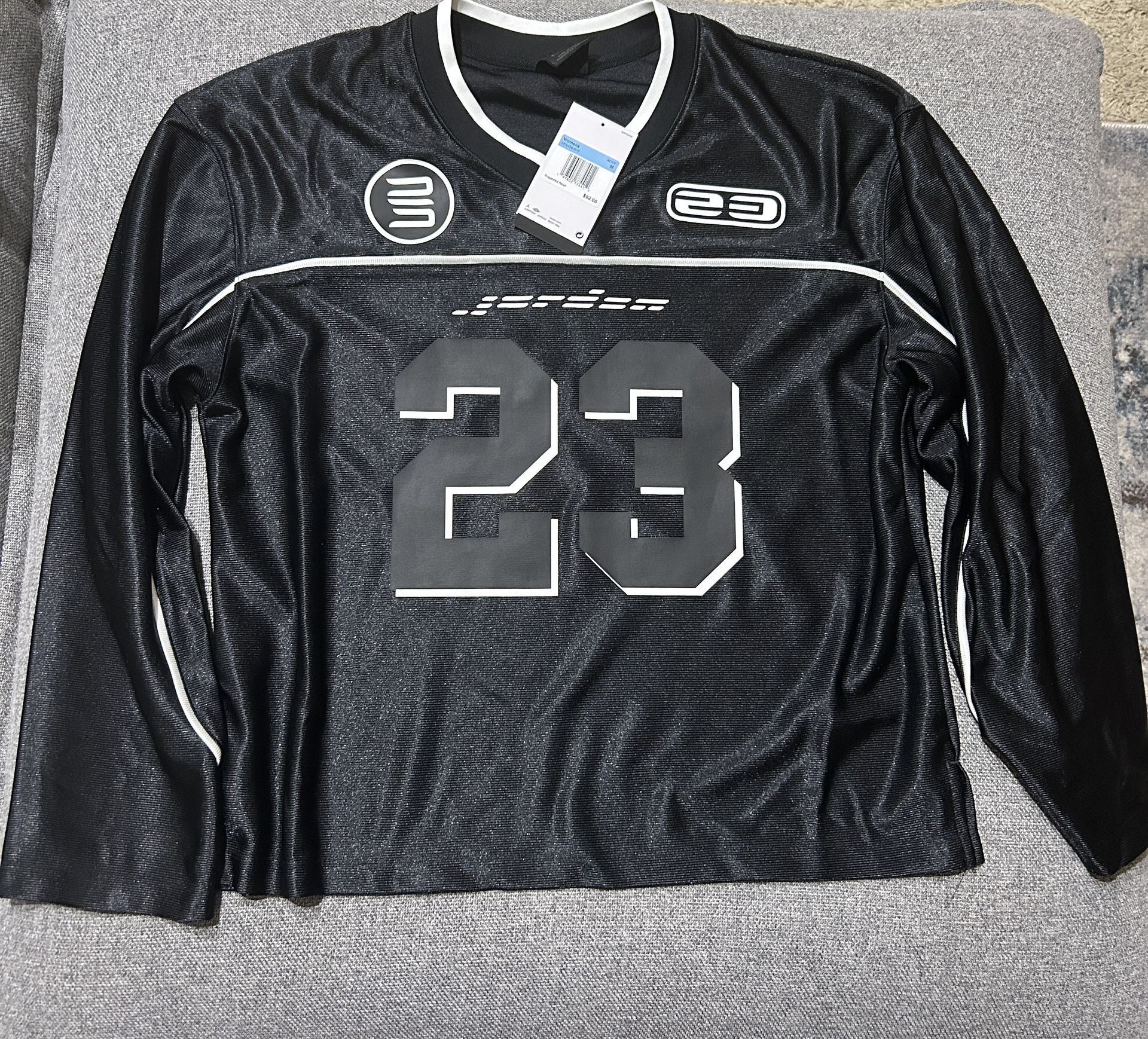 Jordan - Long Sleeve Jersey Top in Black