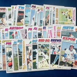 1977 Topps Baseball Card Lot - HOF, All Stars, Rookies 