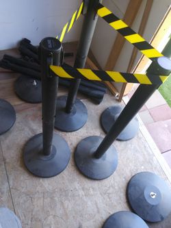 Uline safety poles