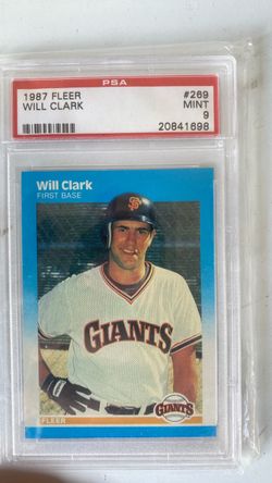 1987 Fleer Will Clark PSA 9 Mint #269