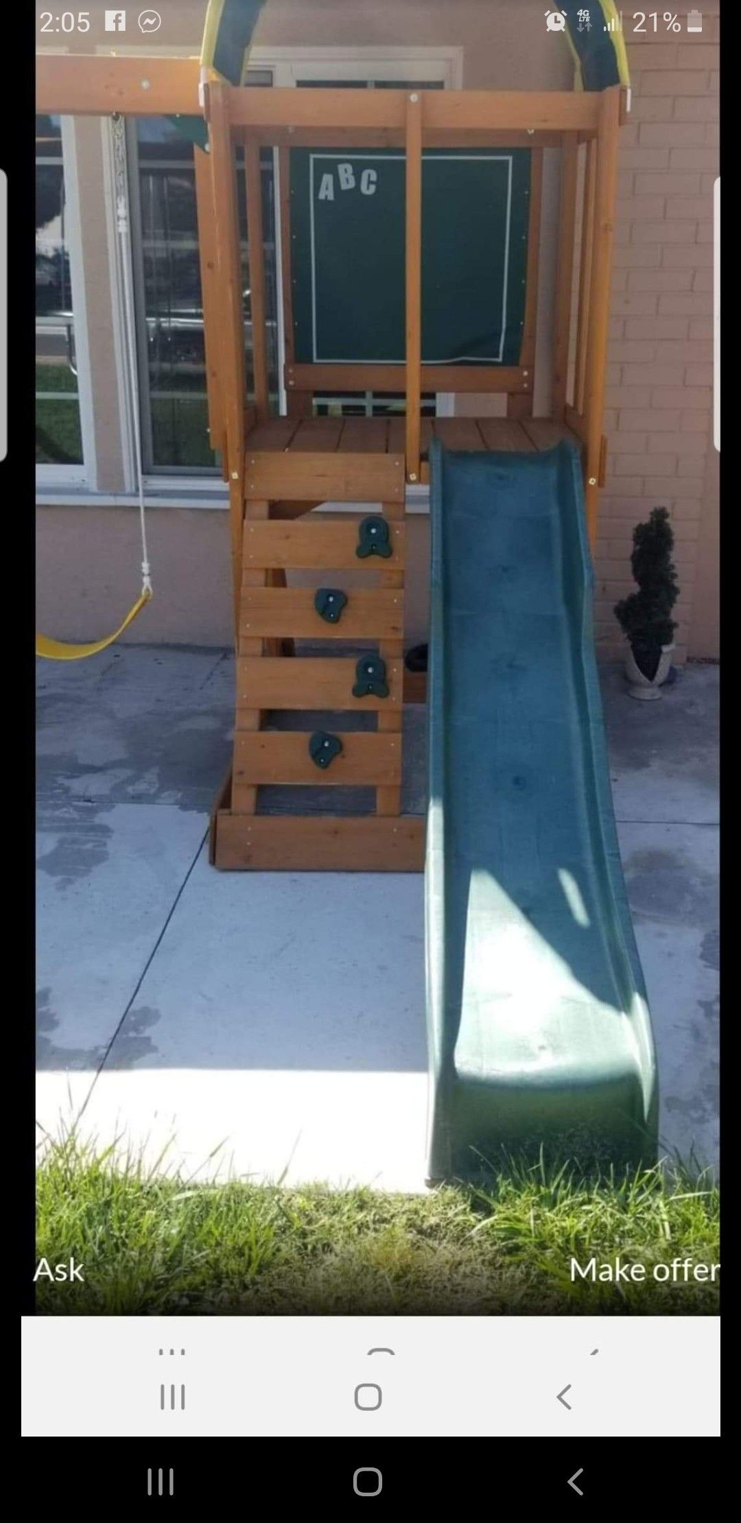 Swing set installation includes