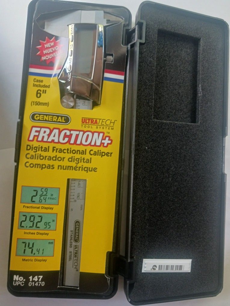 GENERAL FRACTION+ DIGITAL FRACTIONAL CALIPER #147 / ULTRA TECH TOOL SYSTEM
