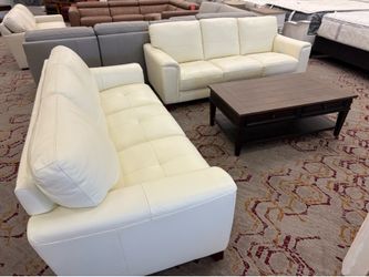 Furniture- 100% real leather sofa- Galligher