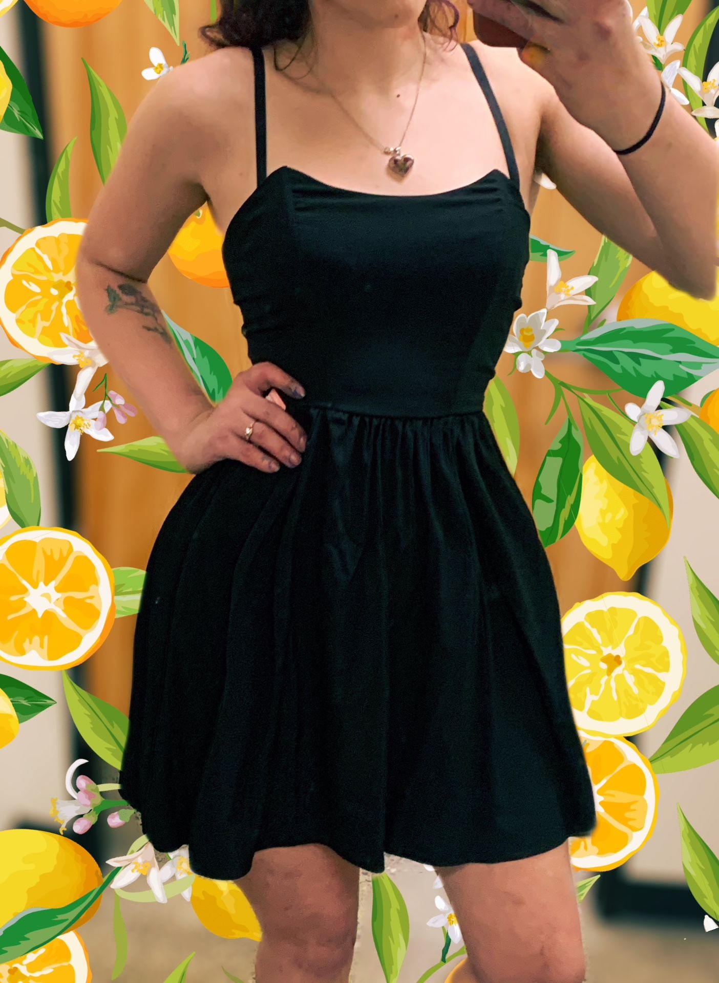 Solemio Los Angeles Black Strapless A Line Dress