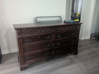 Dresser with mirror