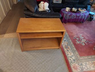 Large Oak Wood TV stand