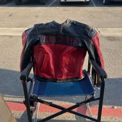 XL Alpine Stars Full Leather Motorcycle Jacket 