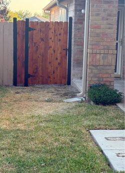 Fence and stain