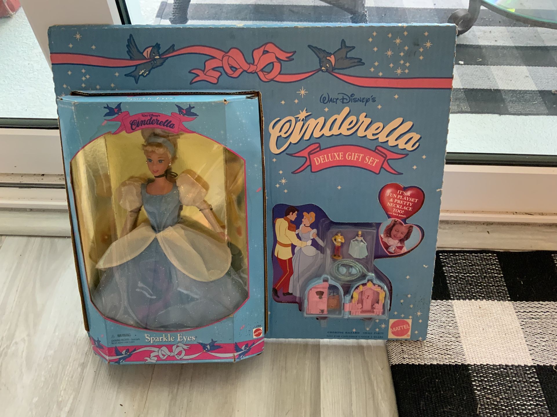Walt Disney’s limited edition Cinderella Sparkle Eyes Barbie with gift set-   Never Opened 